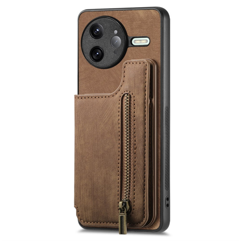 Poco F7 Ultra 5G Funda Efecto Gamuza con Tarjetero con Cremallera
