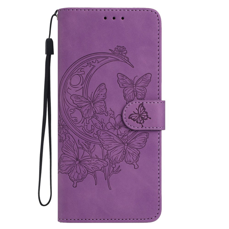 Honor Magic 7 Lite / X9c Funda con estampado de mariposas y flores