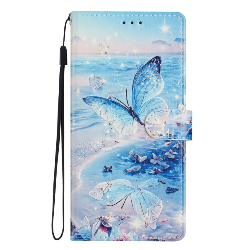 Honor Magic 7 Lite / X9c Funda Mariposa Océano