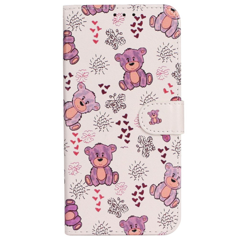 Honor Magic 7 Lite / X9c Funda con estampado de oso