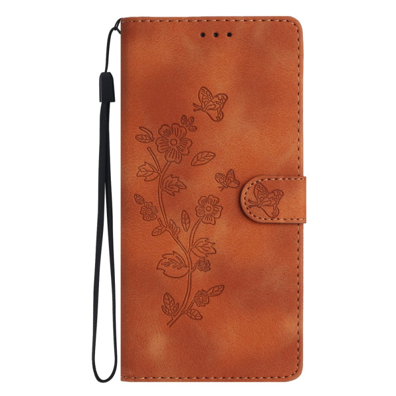 Funda Honor Magic 7 Pro 5G Efecto Gamuza Patrón Floral