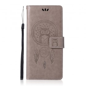 Funda de cuero Samsung Galaxy S10 Plus Catchy Owl
