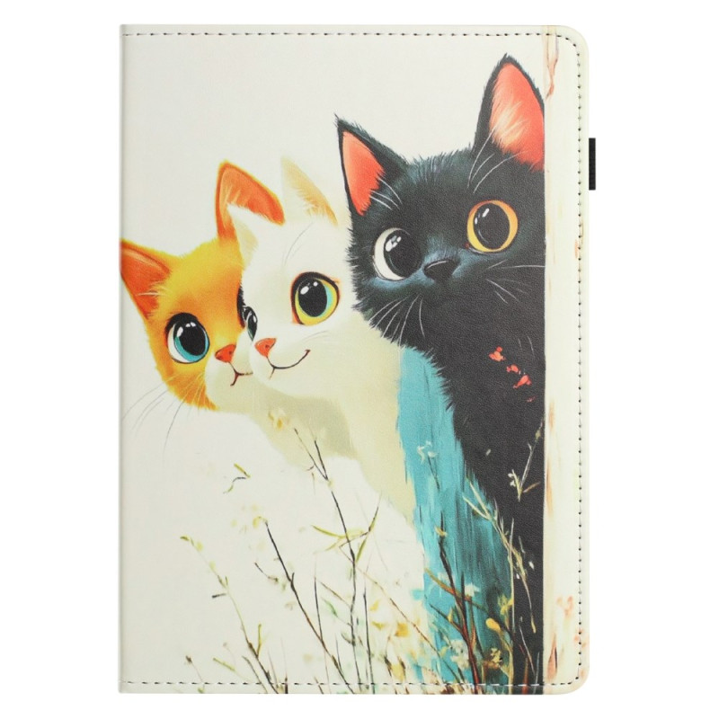 Samsung Galaxy Tab S10 FE / S9 / S9 FE Funda Diseño Tres Gatos
