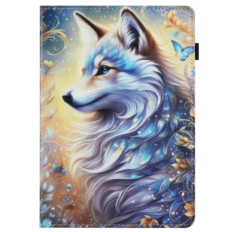 Samsung Galaxy Tab S10 FE / S9 / S9 FE Funda Lobo Blanco
