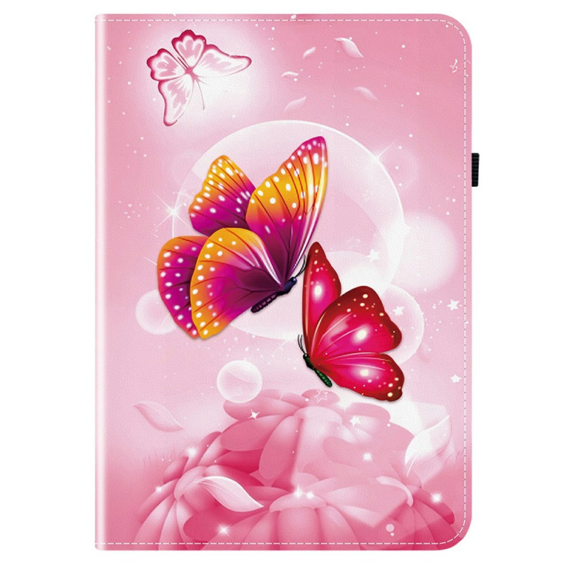 Samsung Galaxy Tab S10 FE Plus Funda Mariposas Rosa