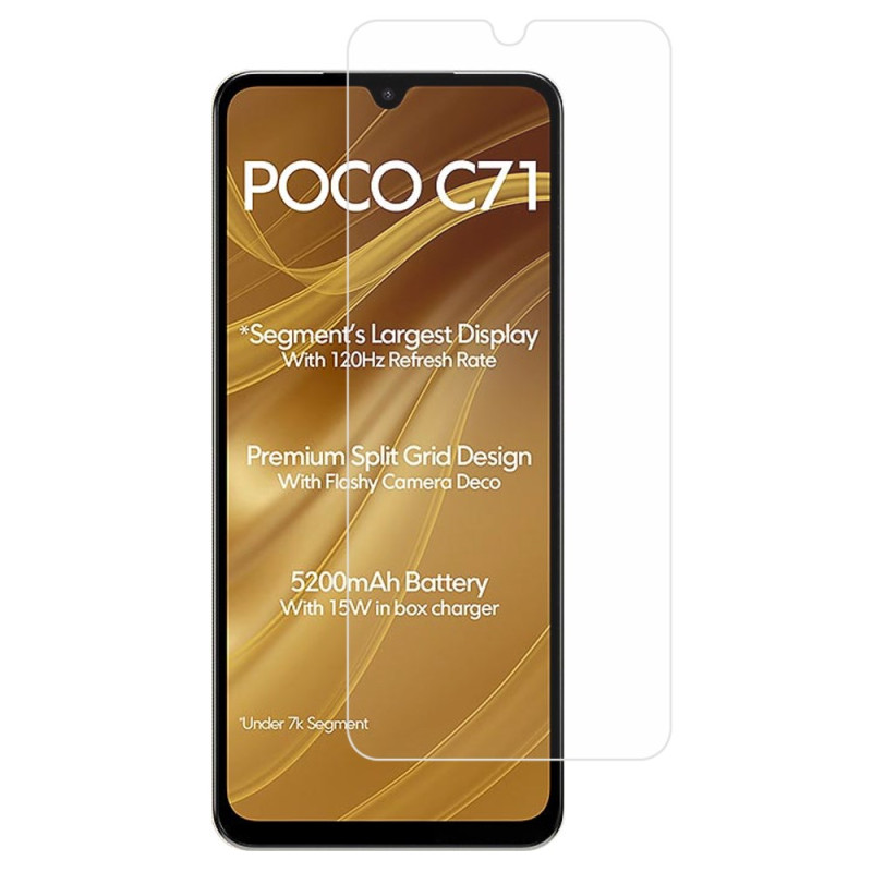 Protección de cristal templado
para Poco C71