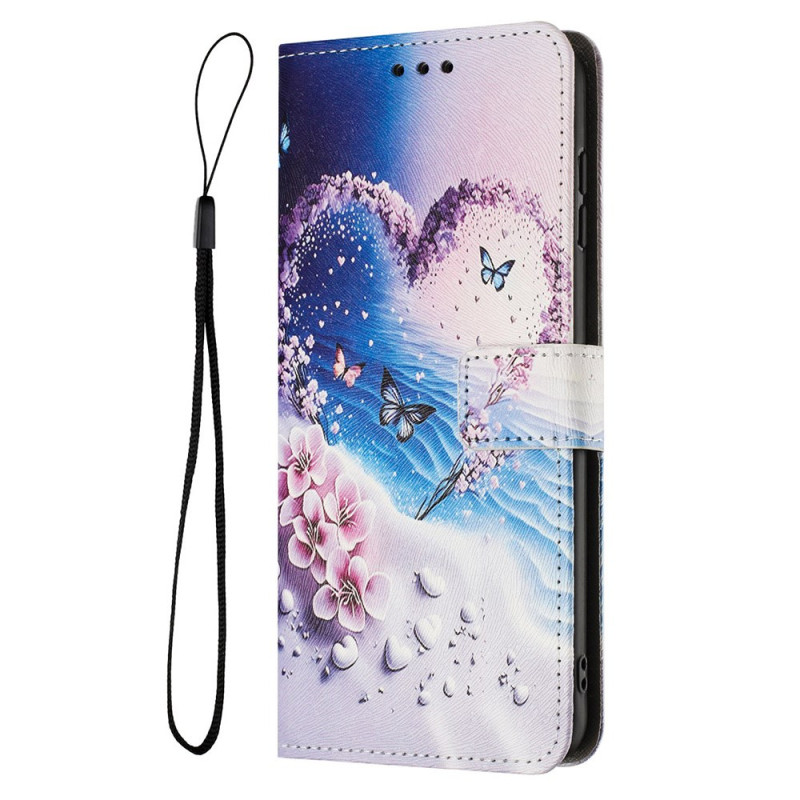 Funda de mariposa y corazón para Sony Xperia 1 VII