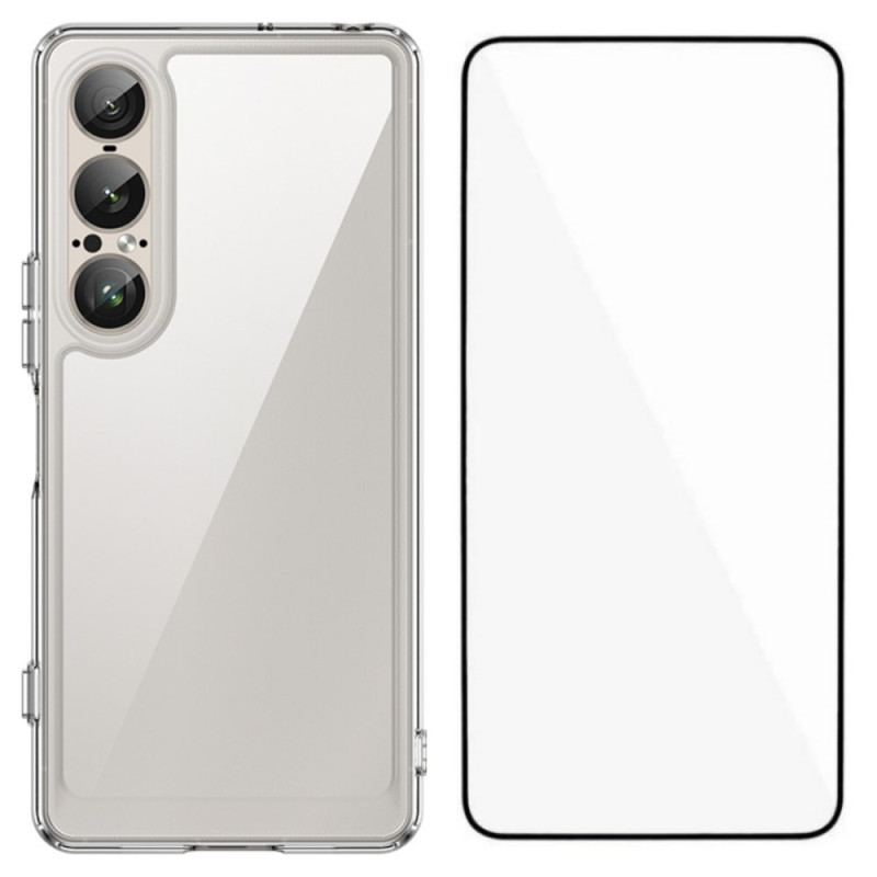 Sony Xperia 1 VII funda
rígida con protector de pantalla de cristal templado
WANLONFENG