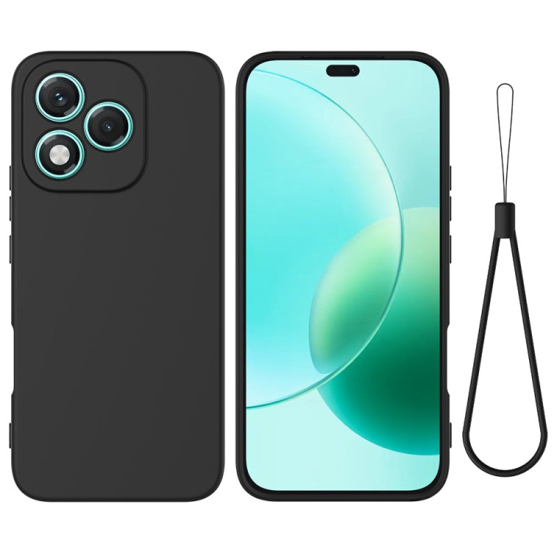 Honor 400 Lite Liquid Funda de silicona con cordón