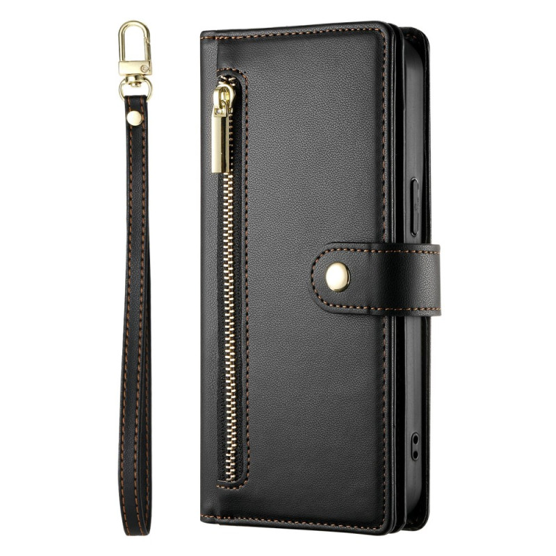 Honor 400 Lite Cartera con cremallera y correas