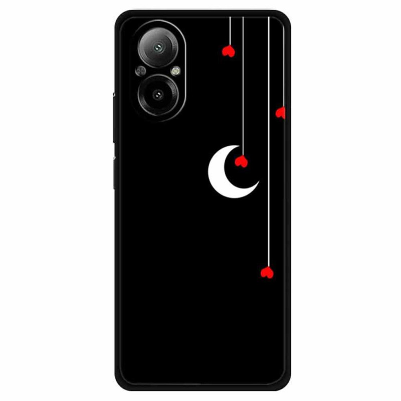 Funda Realme C67 Corazones y Luna