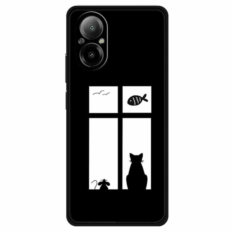 Funda Realme C67 Gato y ratón