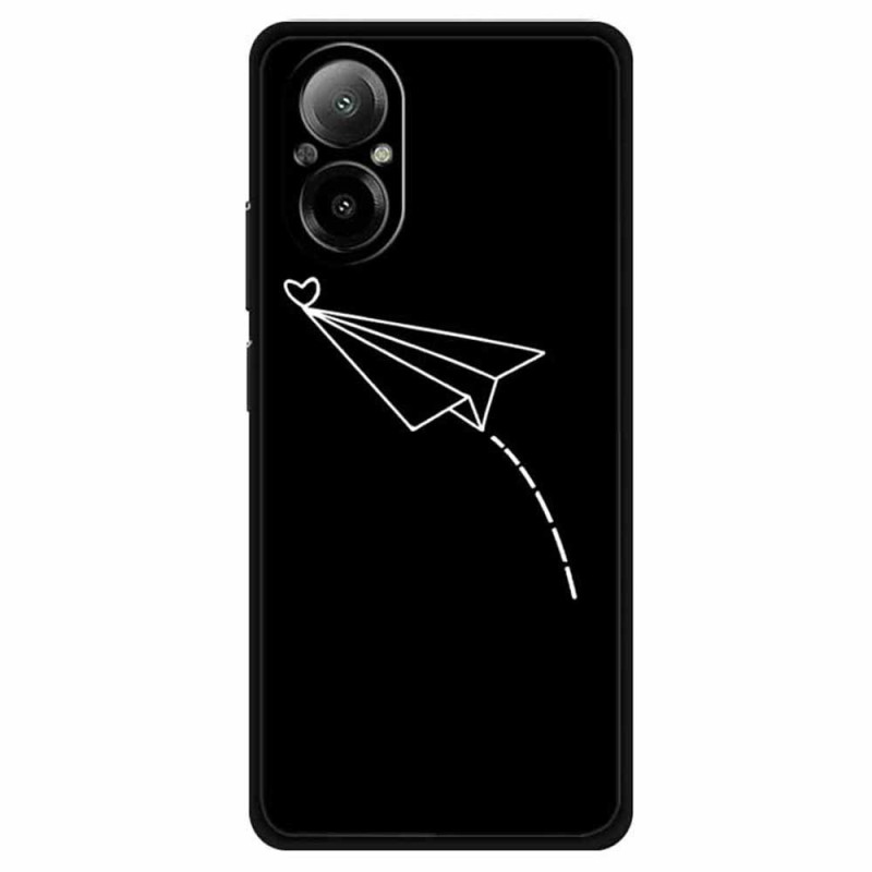 Funda de avión y corazón para el Realme C67