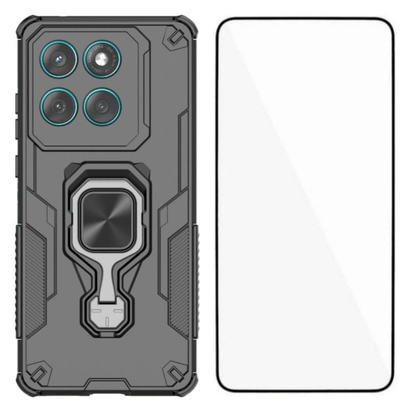Funda Motorola Edge 60 Fusion 5G Soporte y Cristal Templado