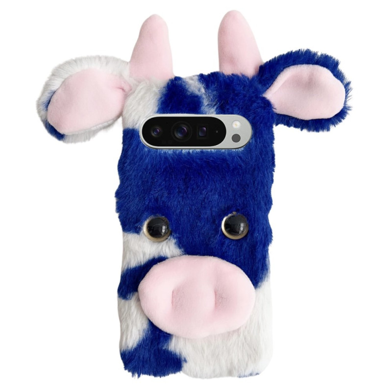 Funda de peluche de vaca para Google Pixel 10 / 10 Pro