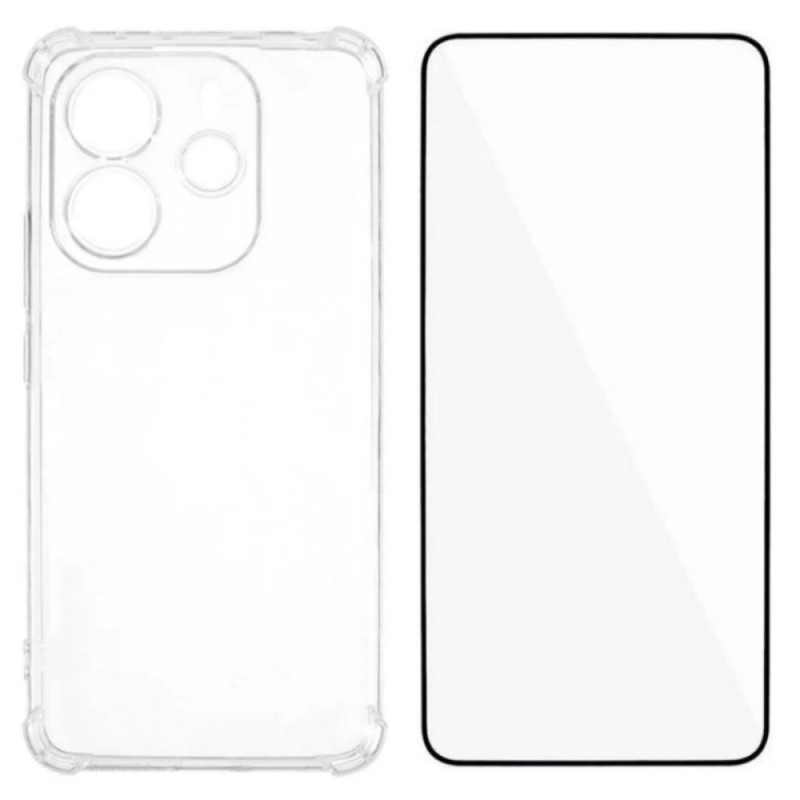 Xiaomi Redmi Note 14 4G Funda reforzada con protector de pantalla WANLONFENG