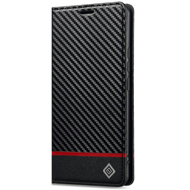 Flip Cover Xiaomi Redmi Note 14 Pro 4G Textura Fibra Carbono