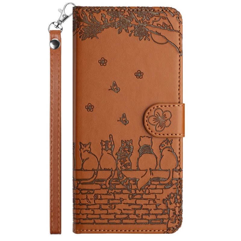 Funda Xiaomi Redmi Note 14 Pro 4G Lanyard Cat Gang