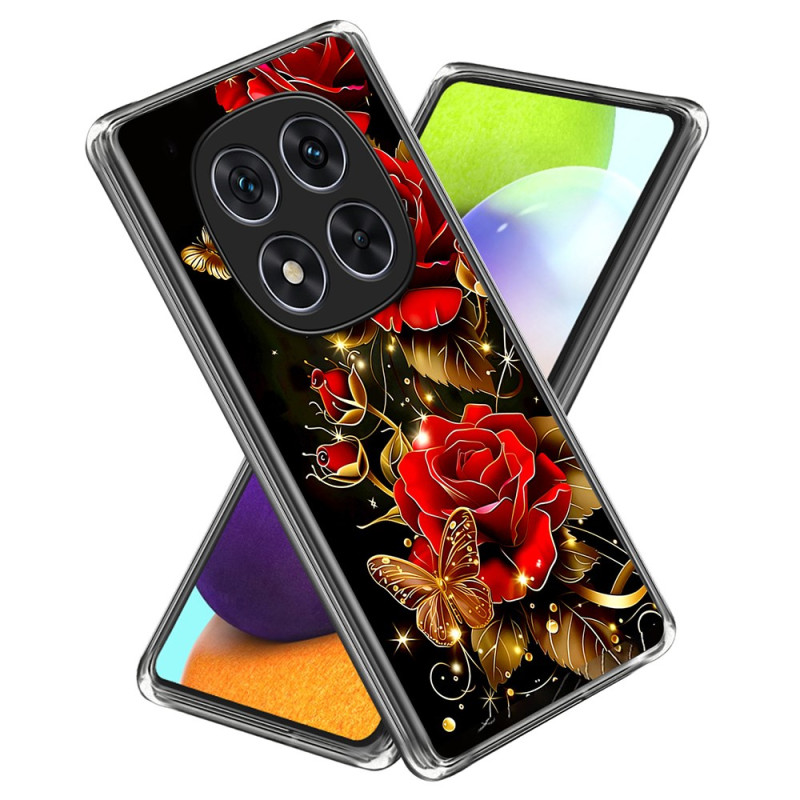 Xiaomi Redmi Note 14 Pro 4G Funda Mariposas y Rosas