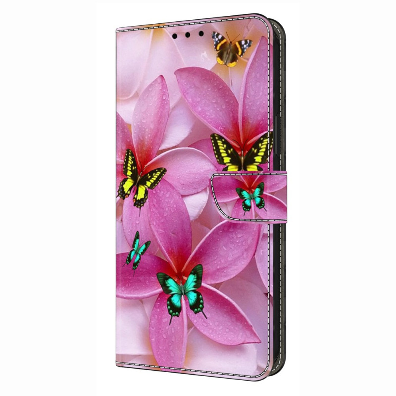 Xiaomi Redmi Note 14 Pro 4G Funda Rosa Flores y Mariposas