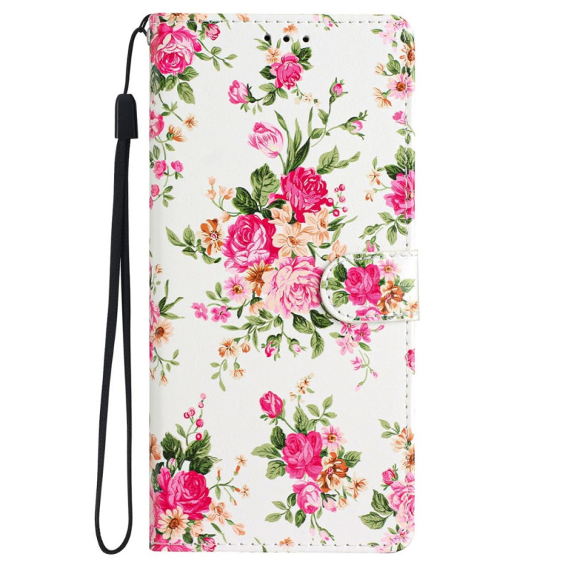 Funda Oppo A60 4G Flores Rojas