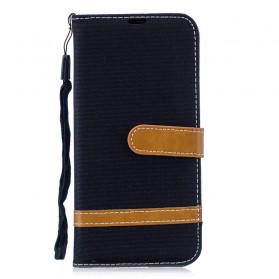 Funda de tela y colgante efecto cuero para Honor 10 Lite / Huawei P Smart 2019