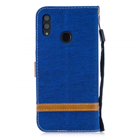 Funda de tela y colgante efecto cuero para Honor 10 Lite / Huawei P Smart 2019