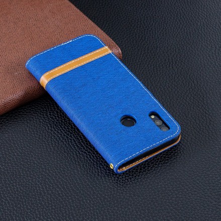 Funda de tela y colgante efecto cuero para Honor 10 Lite / Huawei P Smart 2019