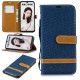 Funda de tela y colgante efecto cuero para Honor 10 Lite / Huawei P Smart 2019