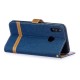 Funda de tela y colgante efecto cuero para Honor 10 Lite / Huawei P Smart 2019
