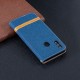 Funda de tela y colgante efecto cuero para Honor 10 Lite / Huawei P Smart 2019