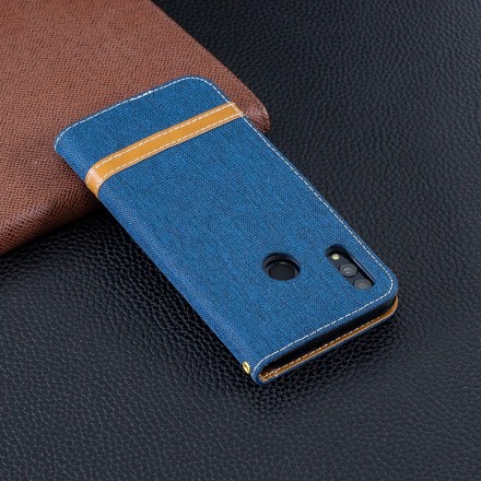 Funda de tela y colgante efecto cuero para Honor 10 Lite / Huawei P Smart 2019