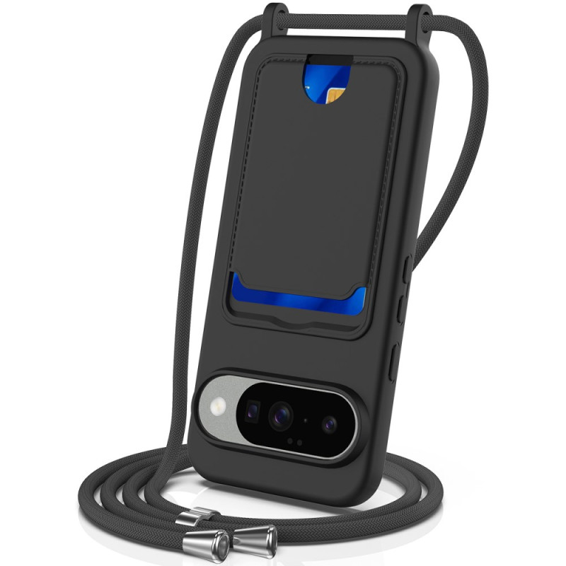 Funda de silicona con cordón para tarjetas Google Pixel 10
