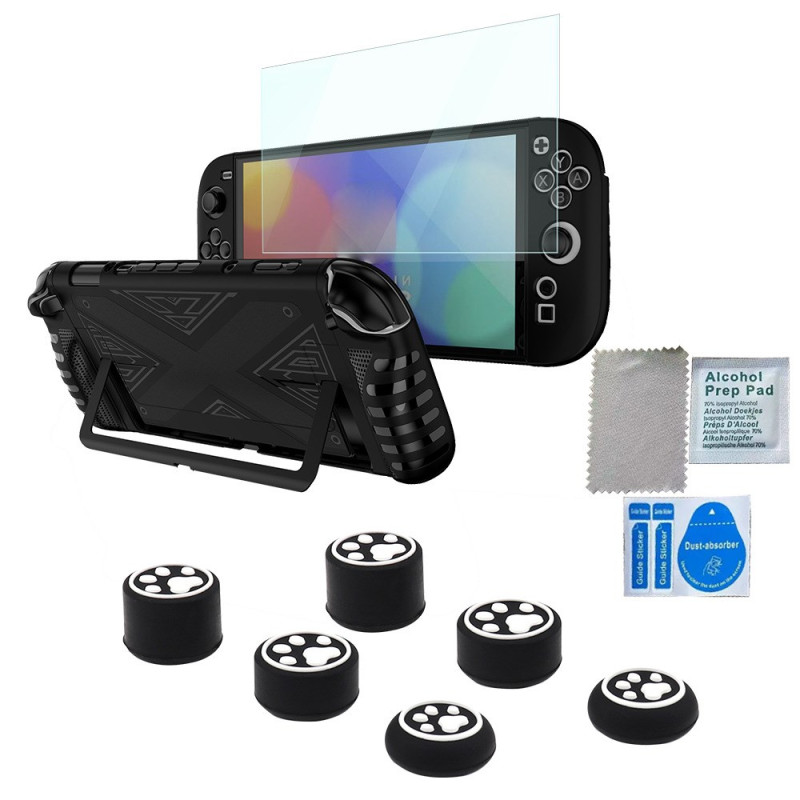 Funda protectora para Nintendo Switch 2 con protector de pantalla y protectores de joystick