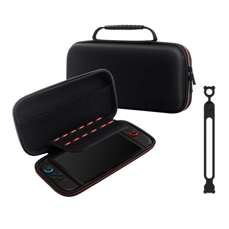 Bolsa para Nintendo Switch 2 con brida de silicona para cables