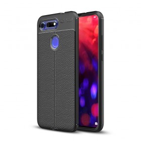 Funda de piel para el Honor View 20 efecto lichi de doble línea
