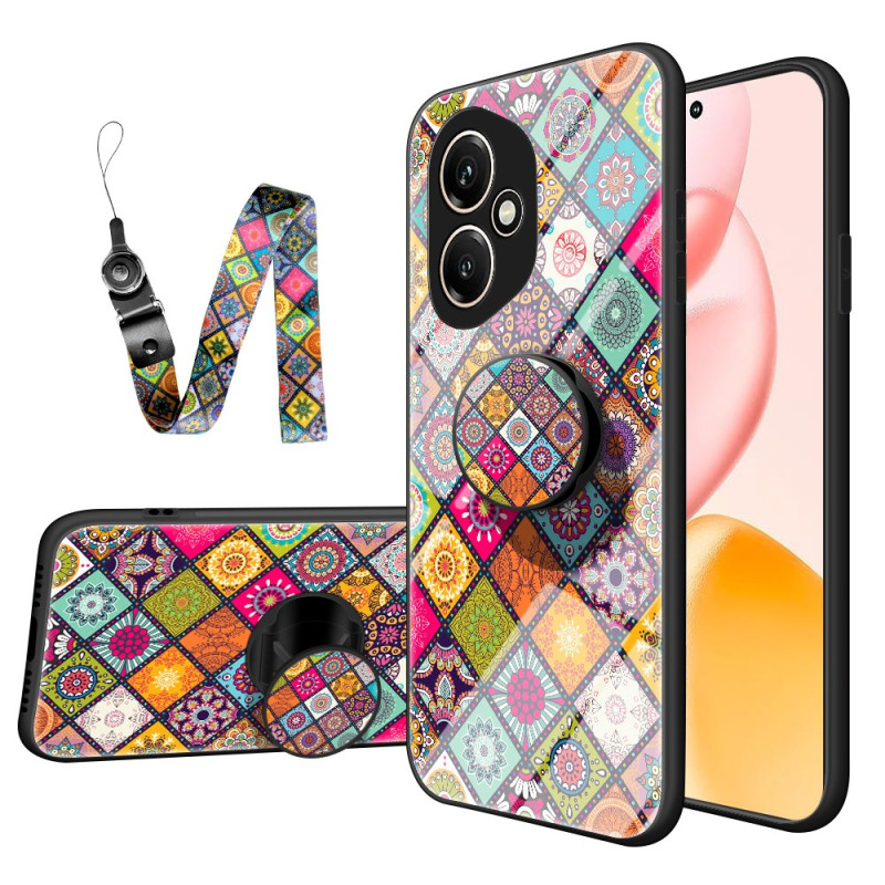 Funda de cristal templado y colgante
de parche para Honor 400