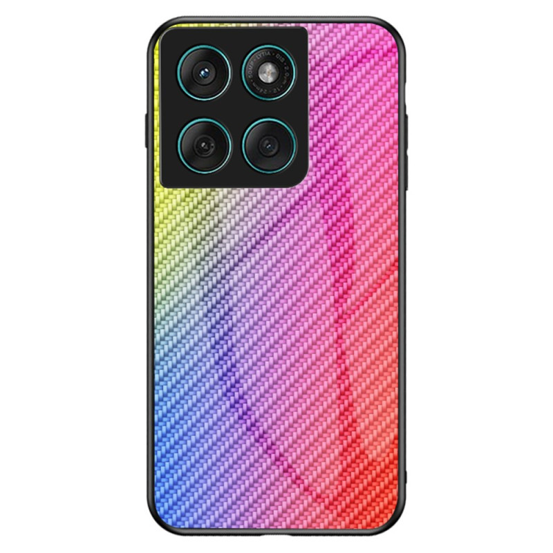 Funda Motorola Edge 60 / 60 Fusion Cristal templado Fibra de carbono