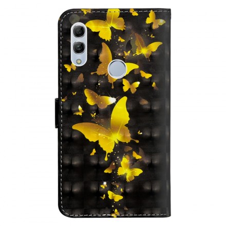 Honor 10 Lite / Huawei P Smart Funda 2019 Mariposas amarillas