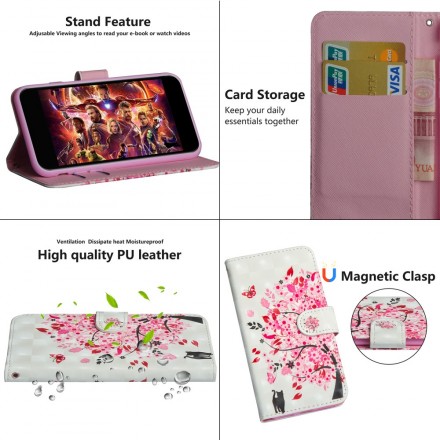 Honor 10 Lite / Huawei P Smart Funda 2019 Pink Tree