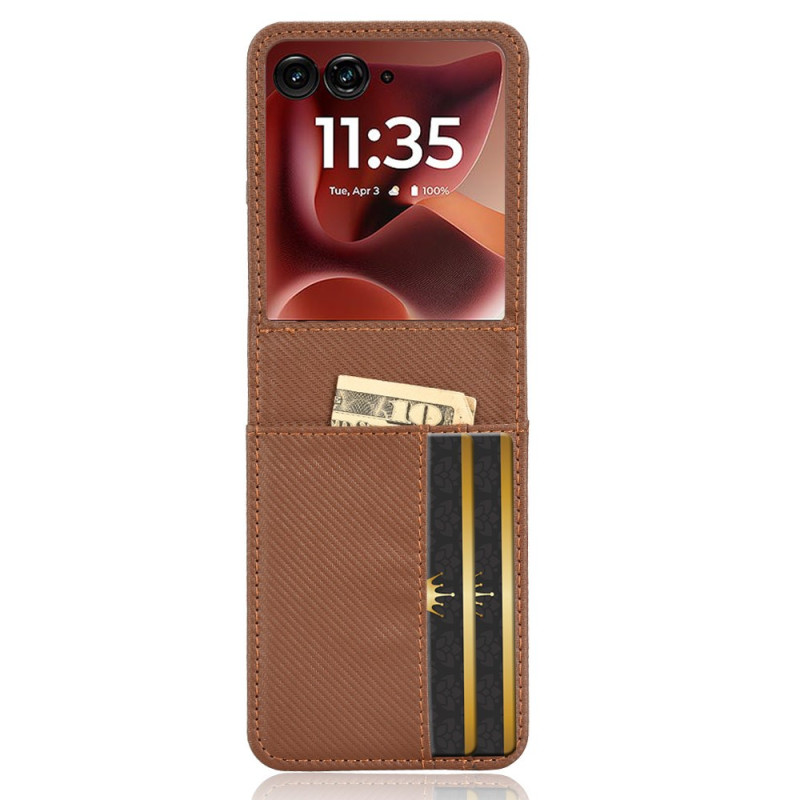 Funda Motorola Razr 60 Ultra Funda de tarjeta efecto piel