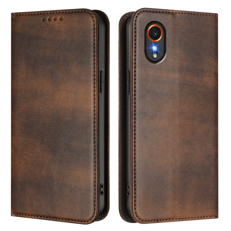 Funda Flip Samsung Galaxy Xcover 7 Estilo Vintage Protección RFID