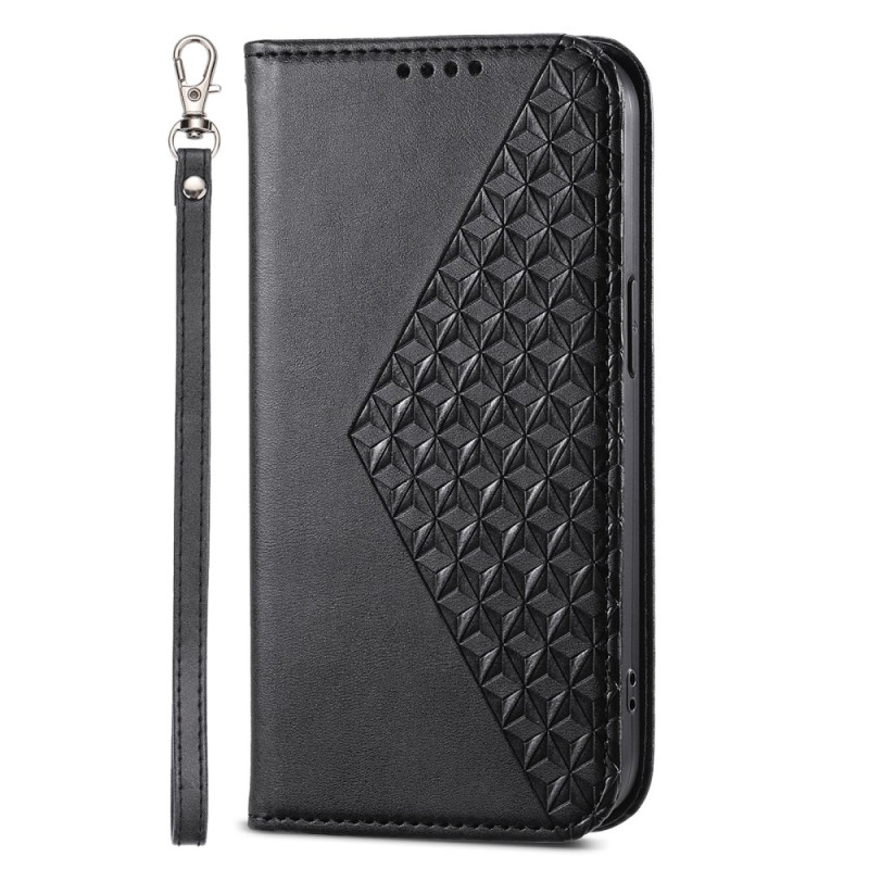 Flip Cover Samsung Galaxy Xcover 7 Patrón Losange con Colgante
