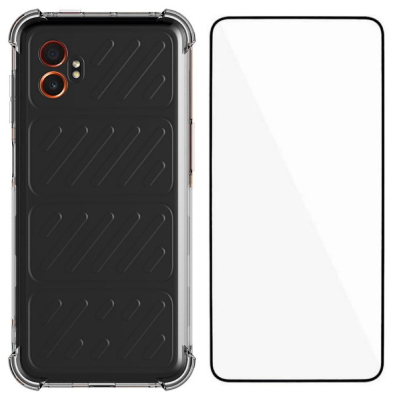 Samsung Galaxy XCover 7 Pro Funda transparente reforzada con protector de pantalla
