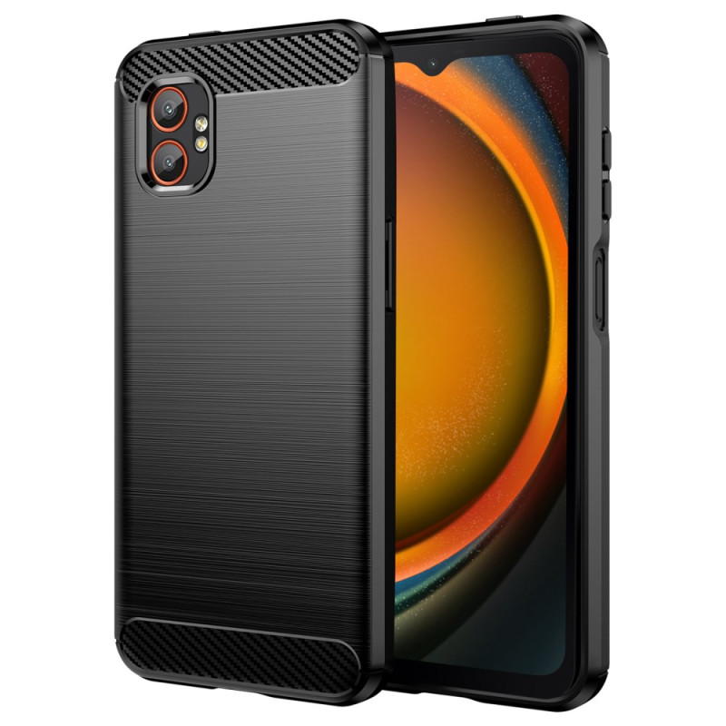 Funda de fibra de carbono cepillada Samsung Galaxy XCover 7 Pro