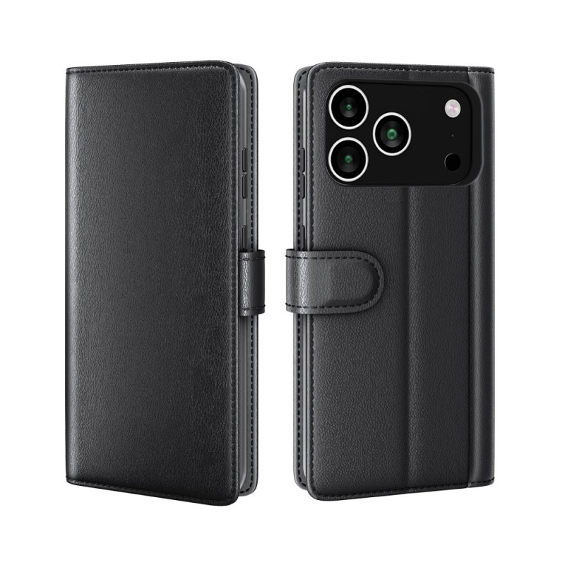 Funda iPhone 17 Pro Max Cartera Piel Genuina