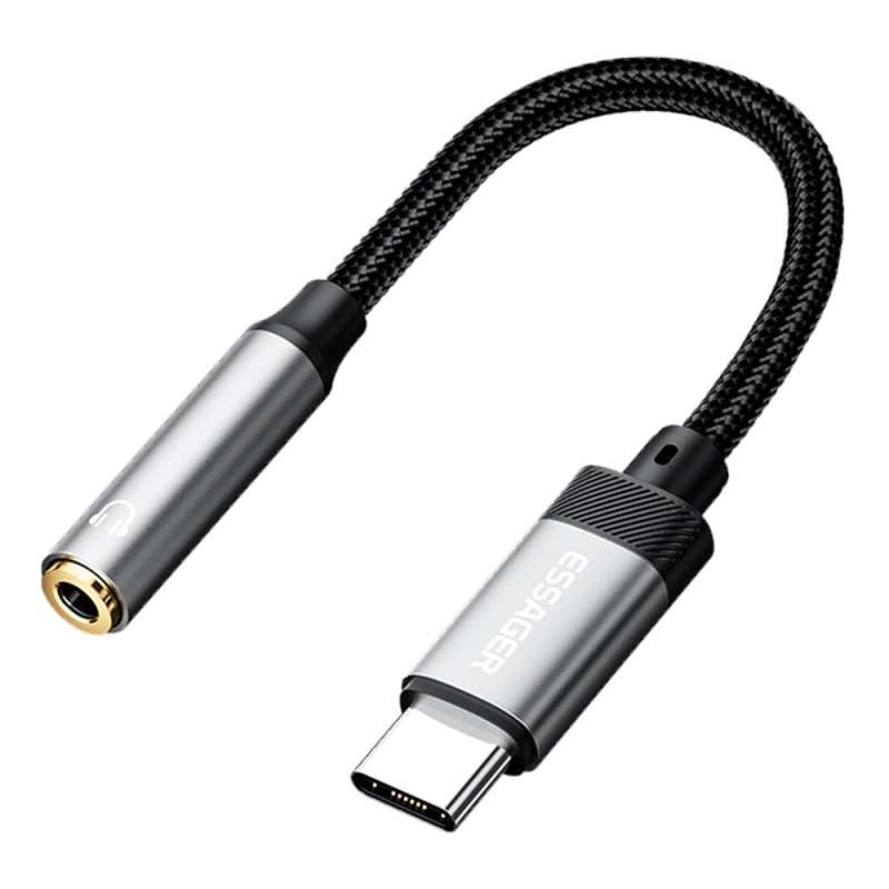 Adaptador de audio de tipo C a conector de 3,5 mm para auriculares
