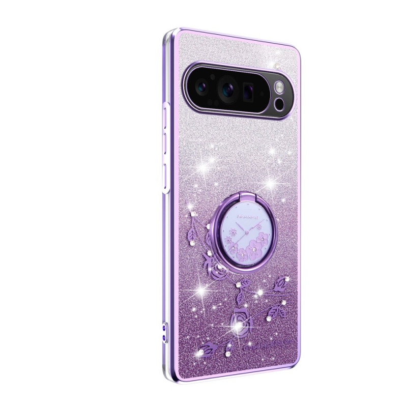 Funda rígida Google Pixel 10 / 10 Pro Strass y anillo de soporte KADEM