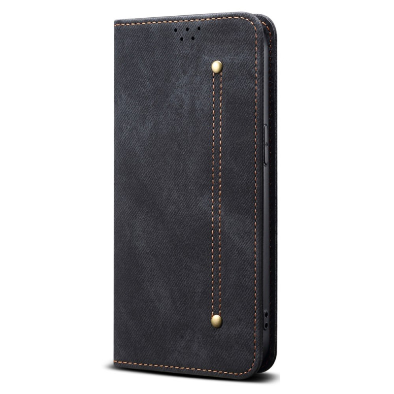 Flip Cover Motorola Edge 60 Pro Tejido Vaquero