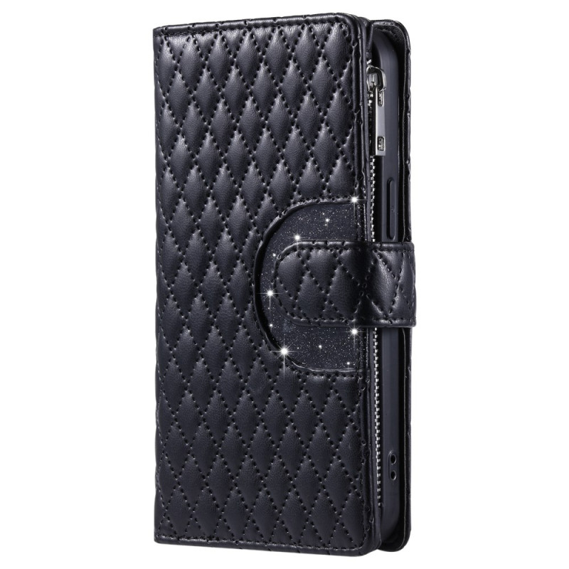 Funda Motorola Edge 60 Pro con bolsillo con cremallera y colgante
 de mano